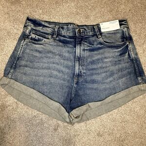 Arizona Jeans Junior Girls Women Mom Shorts Size 19 High Rise 3" Inseam Cotton